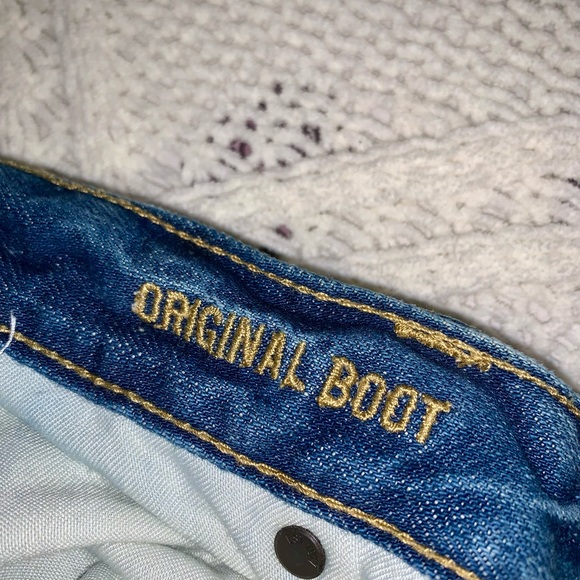 * American Eagle bootcut distressed jeans sz 32x30 * (34x29) - Picture 9 of 13